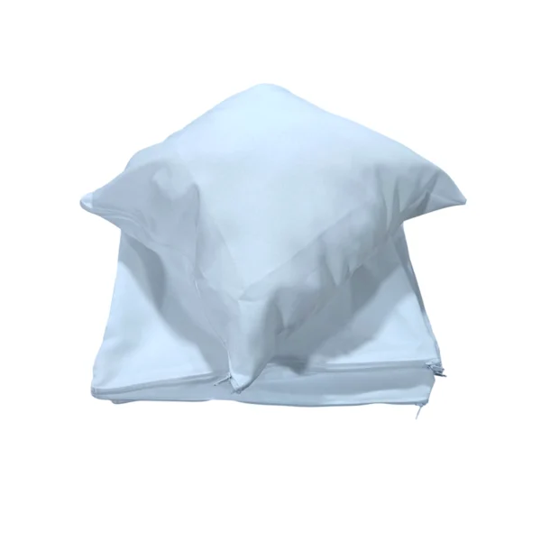 Cojín Tela Biestrech Blanco con Cierre Sublimable 30x30 40x40