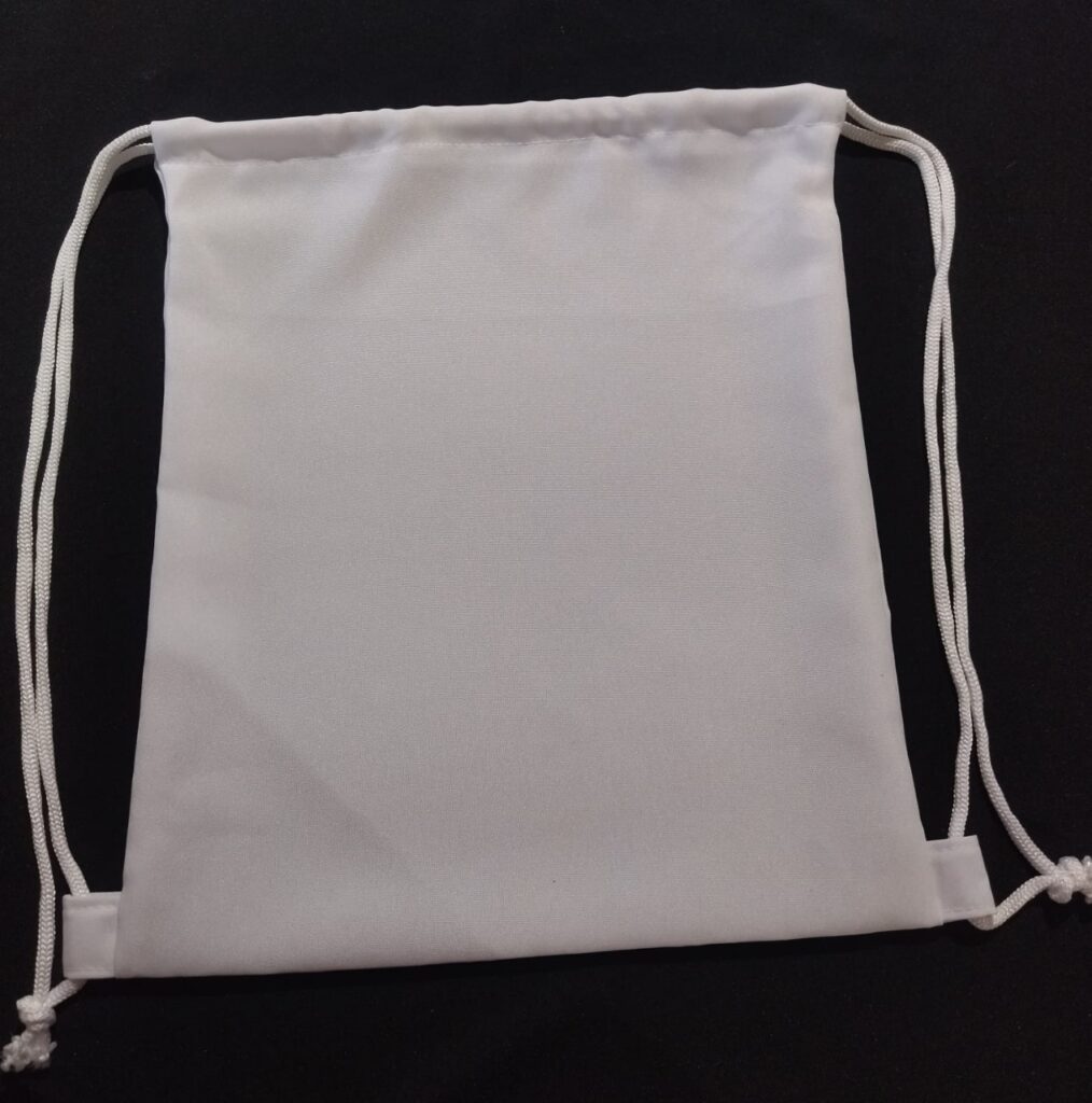 Morral Biestrech Blanco Sublimable con Tiros Resistentes