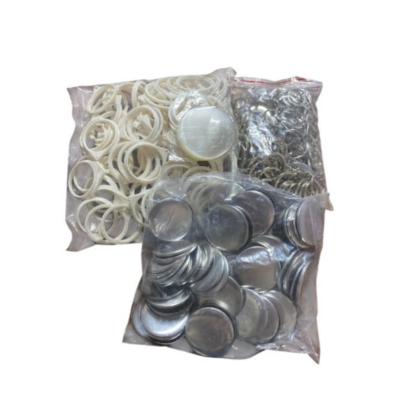 Chapita Llavero Espejo Metálica 44mm 58mm Pack 100*