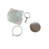 Chapita Llavero Espejo Metálica 44mm 58mm Pack 100*